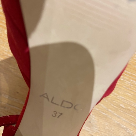 Aldo red high heel shoes - Picture 4 of 5